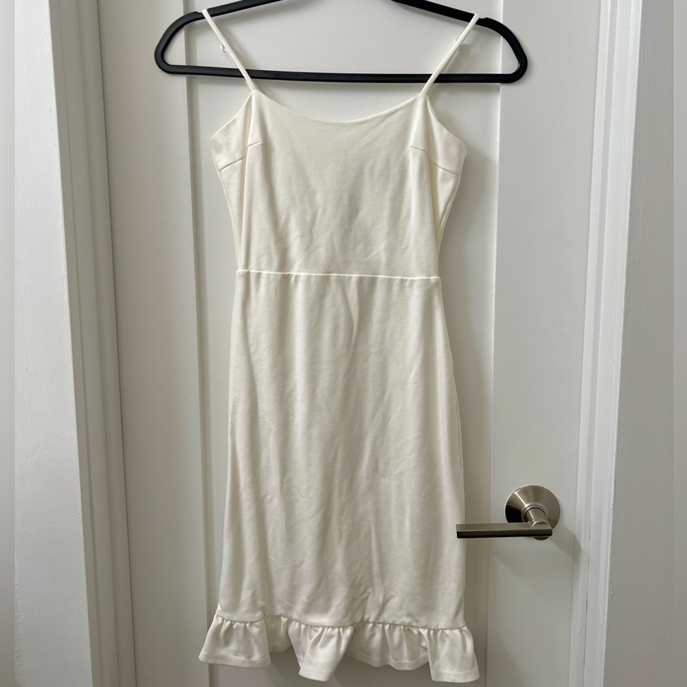 Lulus White Ruffled Bodycon Dress - Picture 3 of 5